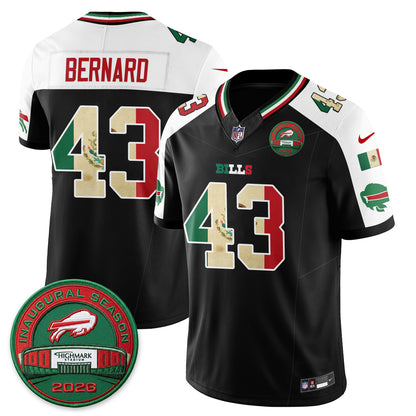 Buffalo Bills Mexico Edition Vapor Jersey - Stitched