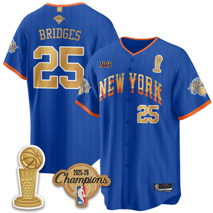 NYK Champions Night Baseball City 25/26 Jersey - Stitched