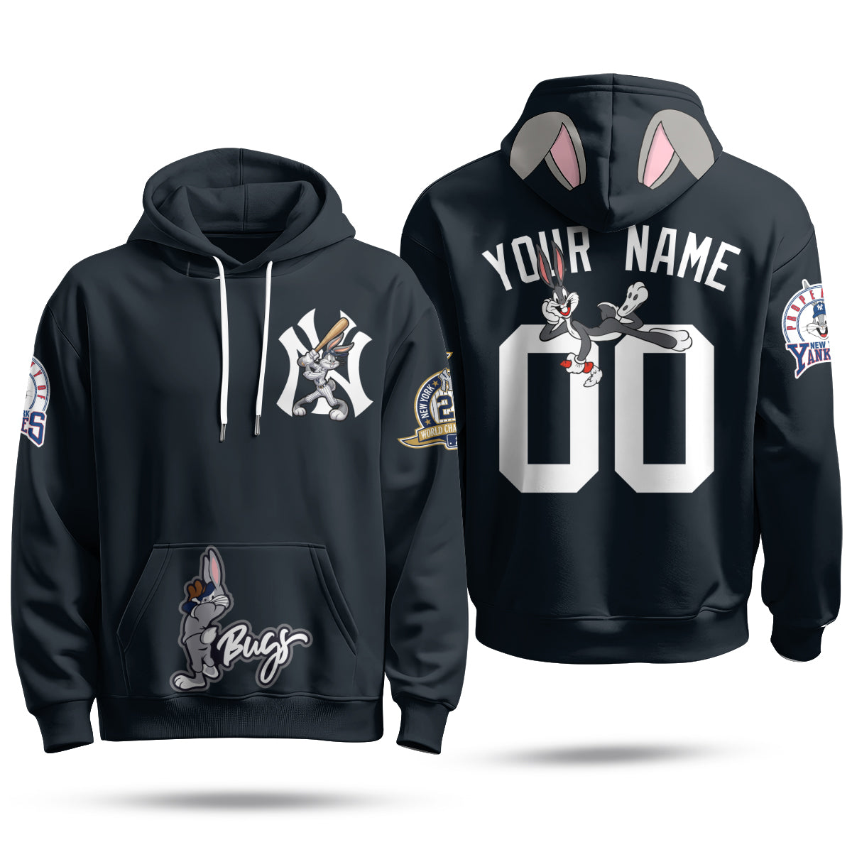 New York Yankees Bunny Vapor Limited Custom Hoodie - Printed
