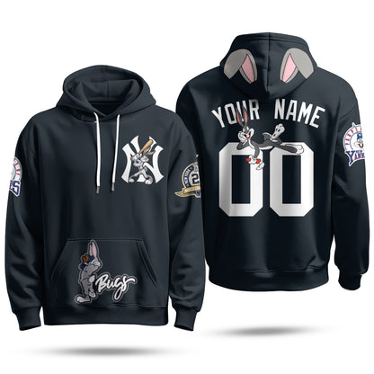 New York Yankees Bunny Vapor Limited Custom Hoodie - Printed