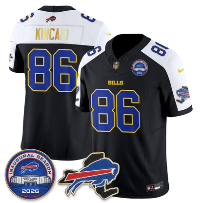 BUF 2026 Royal Gold Trim Edition Vapor Jersey - Stitched