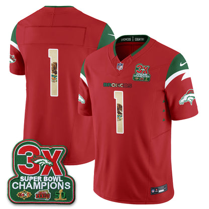 DEN 3X Champs Mexico Edition Vapor Jersey - Stitched