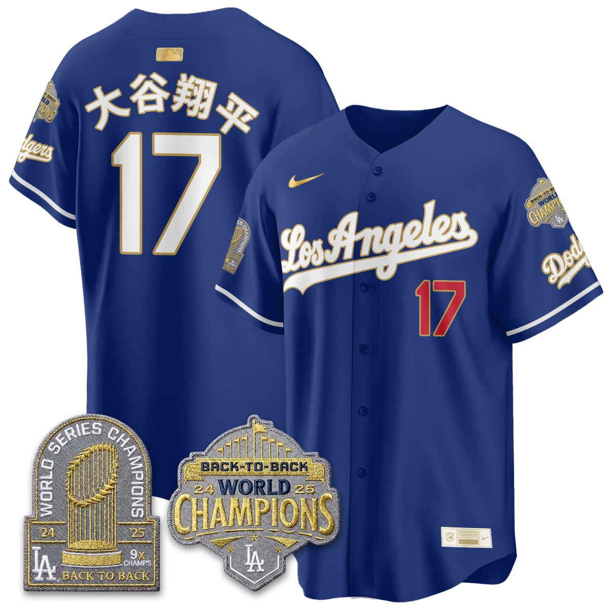 LAD Gold Collection Limited Gold Jersey - 9x & B2B Champs - All Stitched