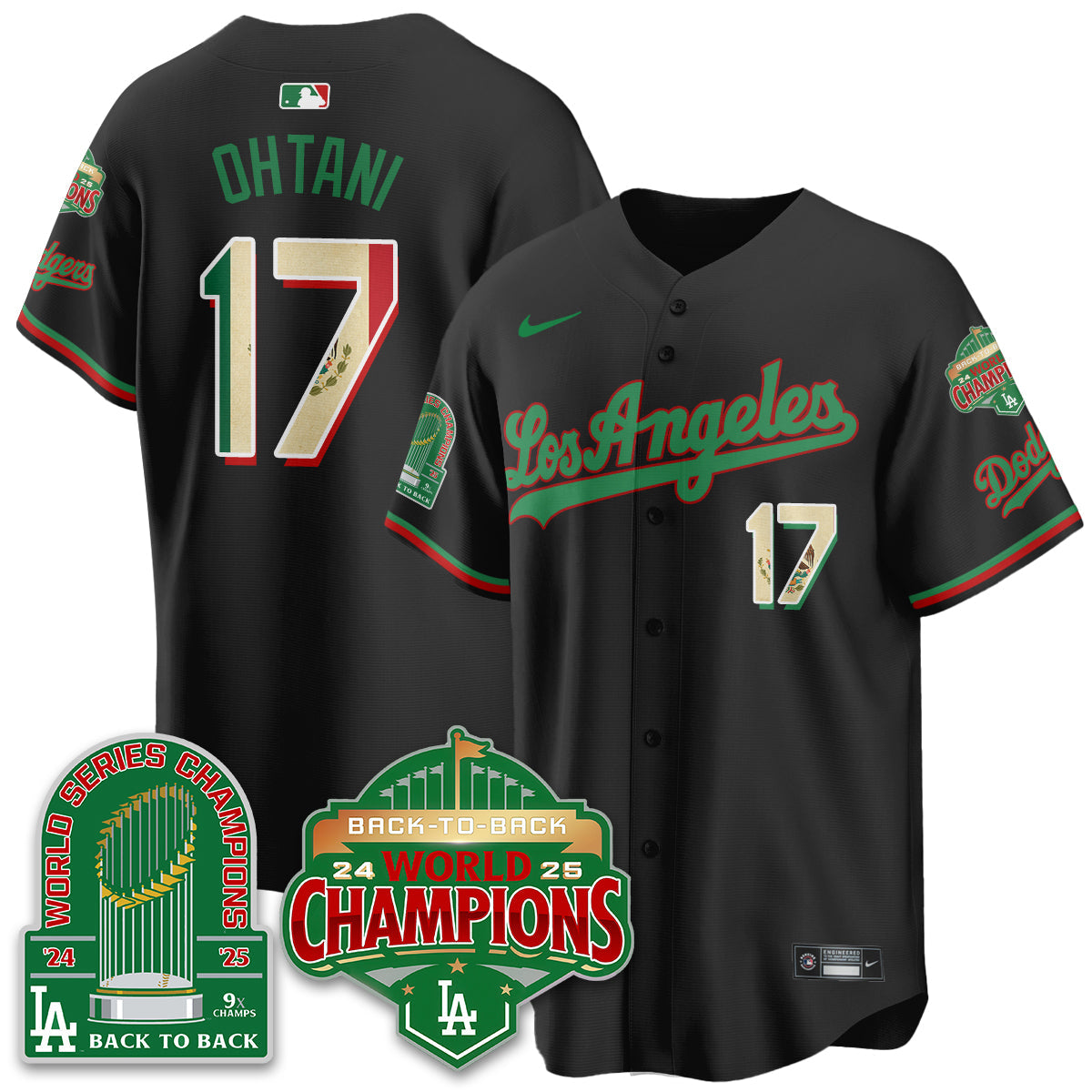 LAD Mexico Vapor Limited Jersey - 9x & B2B Champs - All Stitched