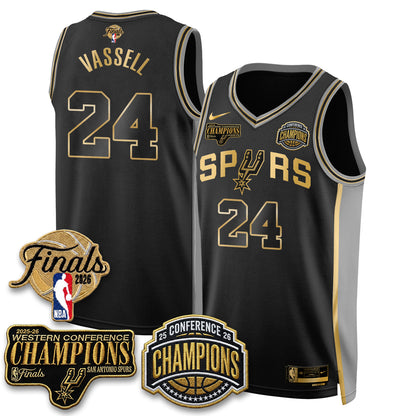 SAS 2026 NBA Western Conference Champions Vapor Special Edition Jersey - Stitched (1)