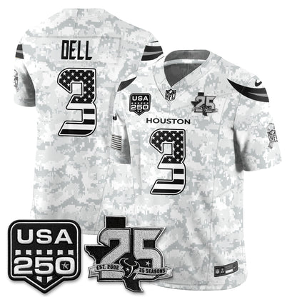 HOU 2026 Salute to Service Edition Vapor Jersey - Stitched
