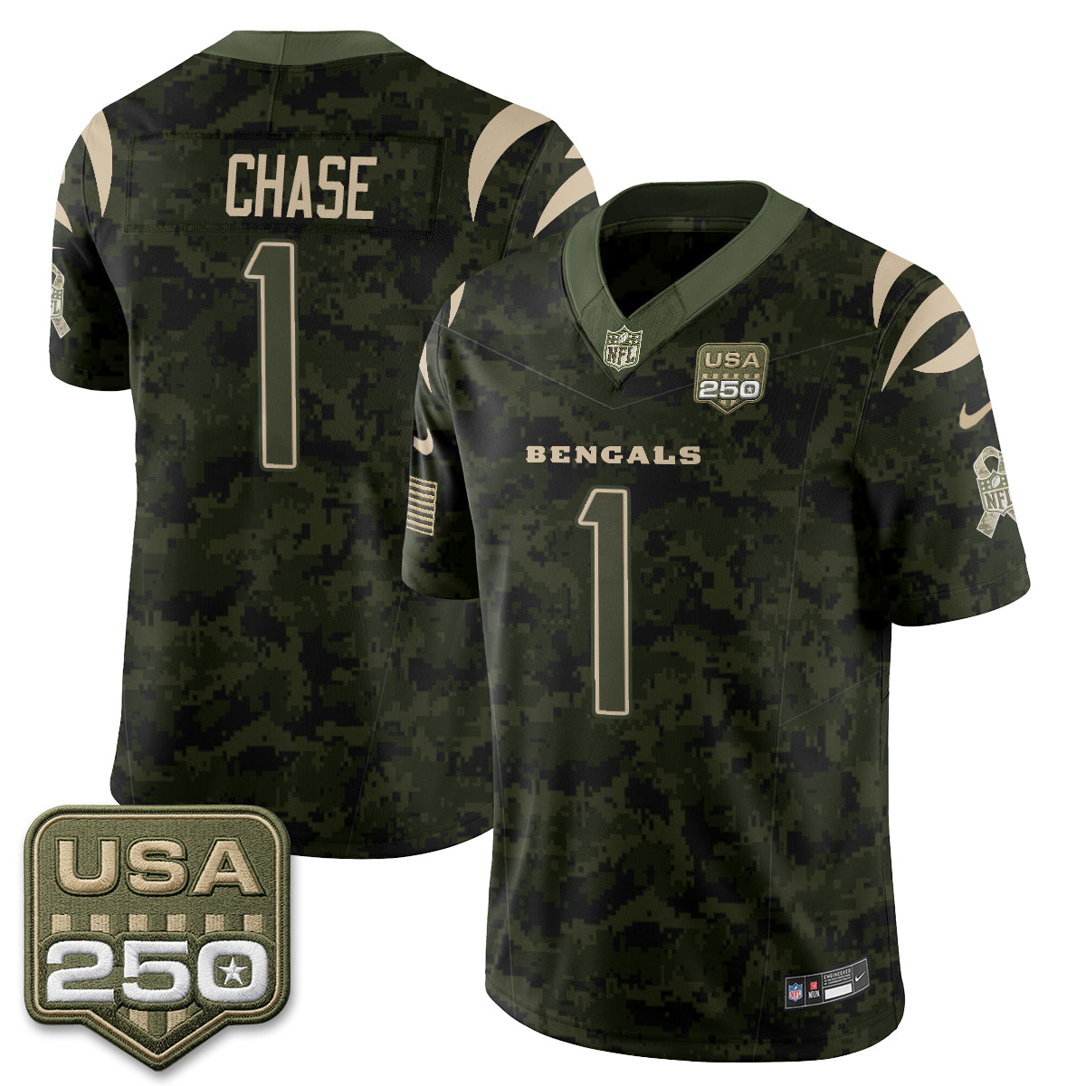 CIN 2026 Salute to Service Vapor Jersey - Stitched