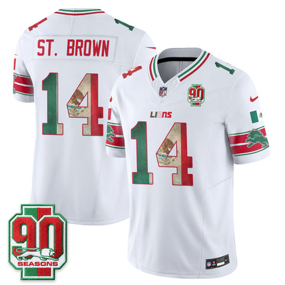DET Mexico Edition Vapor Jersey - Stitched