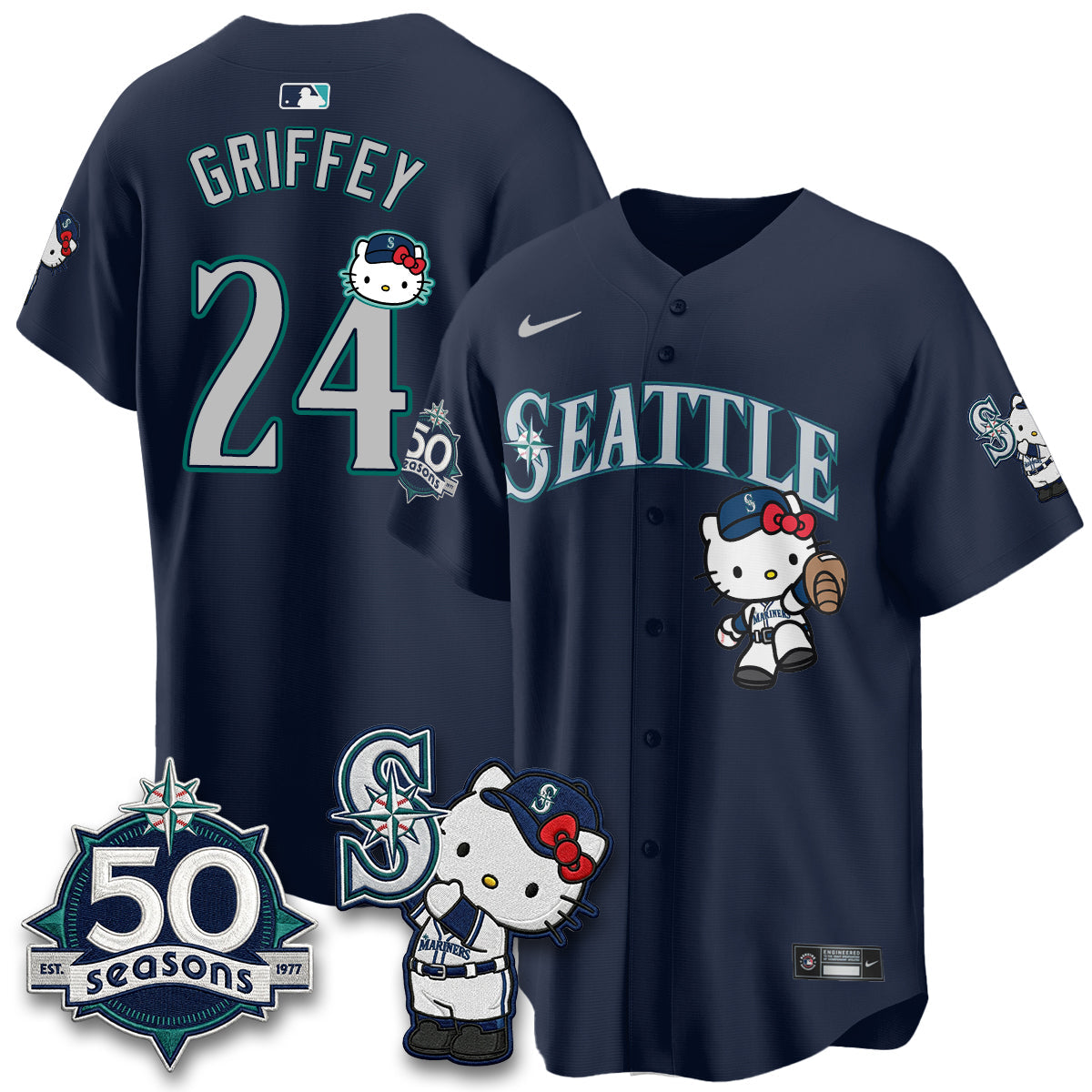 SEA x Meow KT Night Limited Teal Jersey - All Stitched