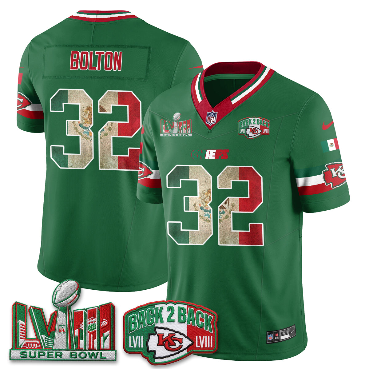 KC Mexico Edition Vapor Jersey - Stitched