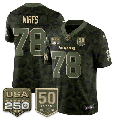 TB 2026 Salute to Service Edition Vapor Jersey - Stitched (Tiktok)