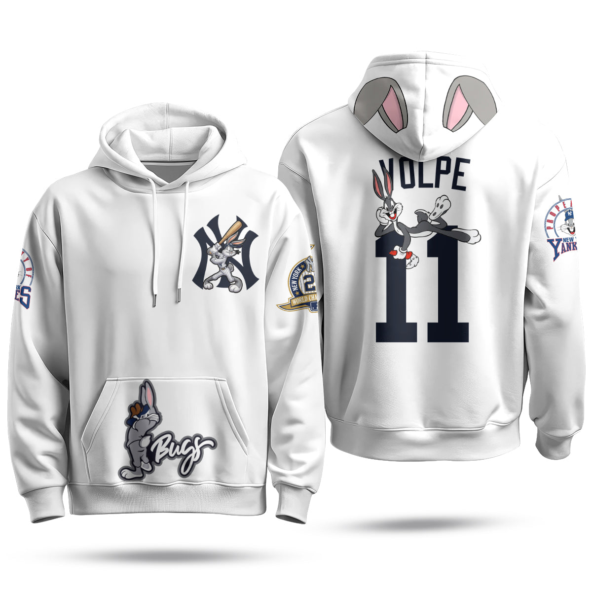 New York Yankees Bunny Vapor Limited Hoodie - Printed