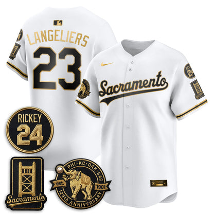 OAK 2026 Alternate Sacramento 125 Years Limited Vapor Gold Edition Jersey - All Stitched