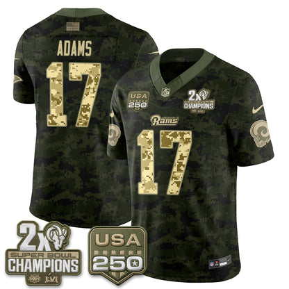 LAR 2026 Salute To Service Vapor Jersey - All Stitched