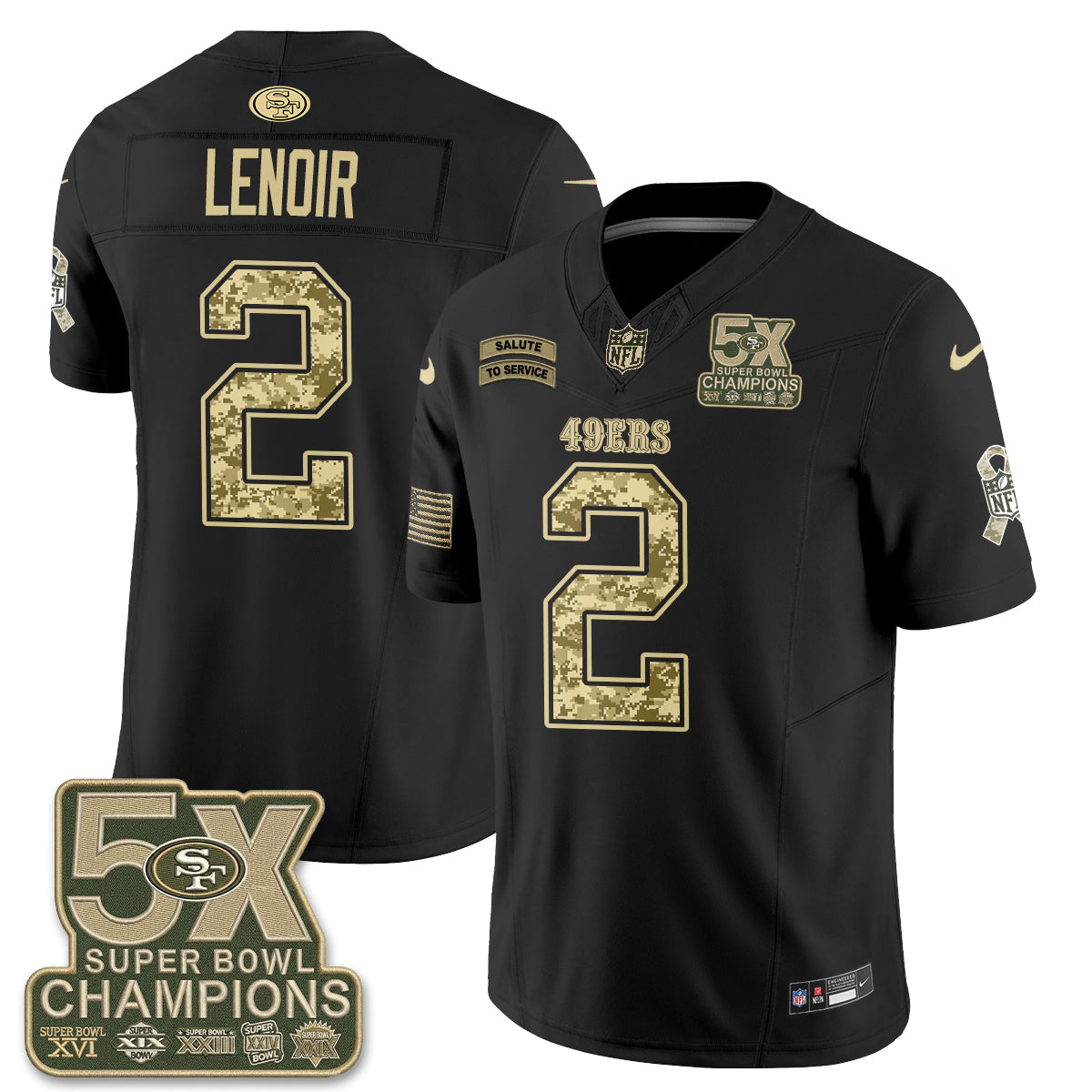 SF 2026 Salute to Service V2 Vapor Jersey - Stitched
