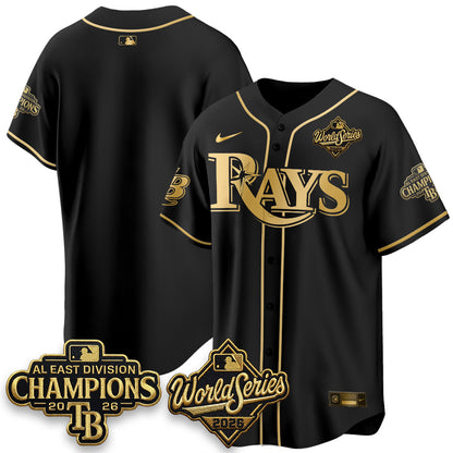 TB 2026 AL Champions Black Gold Edition Vapor Jersey - Stitched (V3)