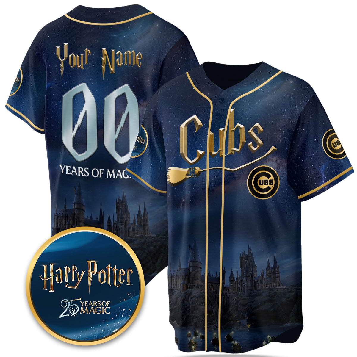 Baseball Team x HP 25 Years of Magic Limited Edition Custom Jersey - Printed