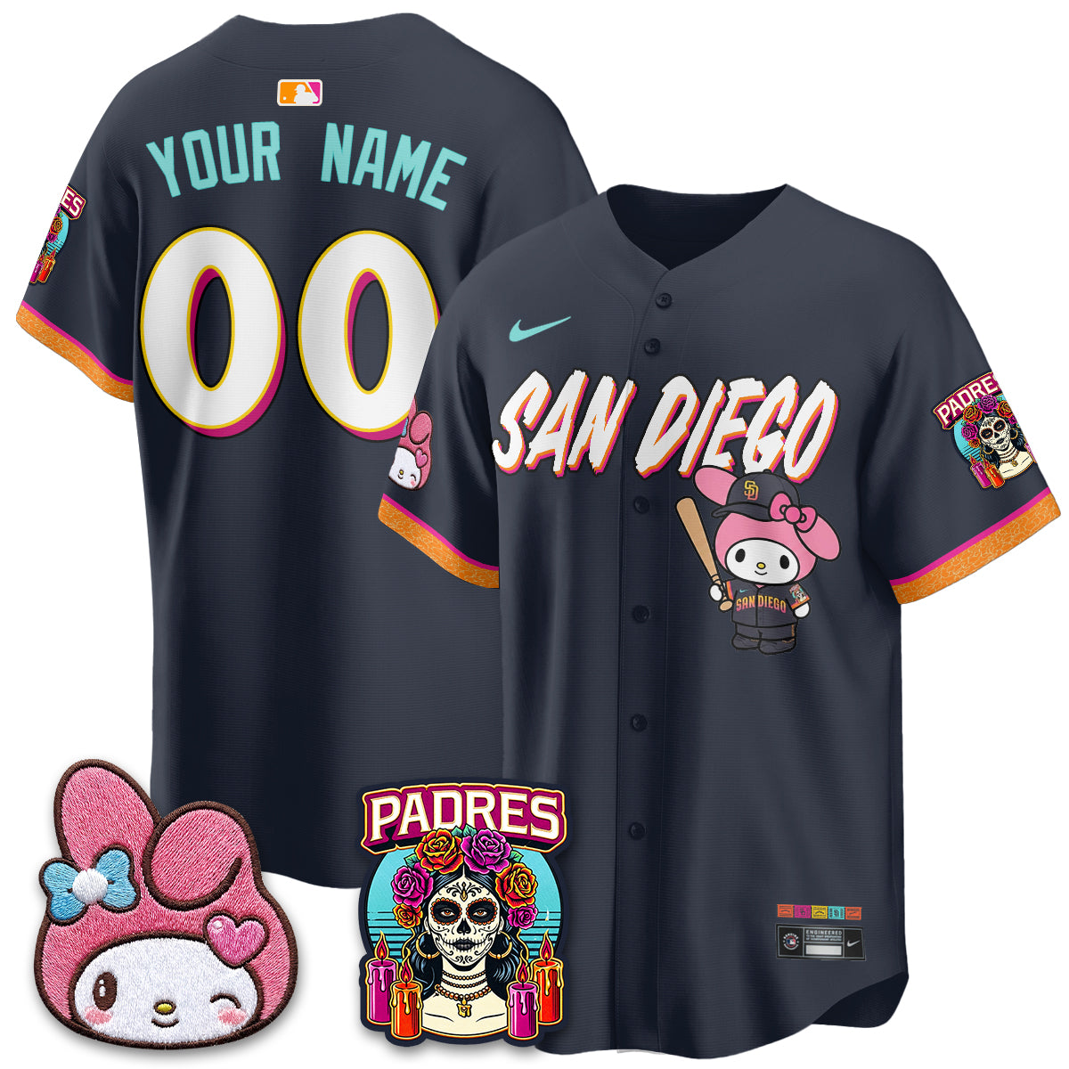 SD x Pink Sanrio Friend Vapor Custom Jersey - Stitched