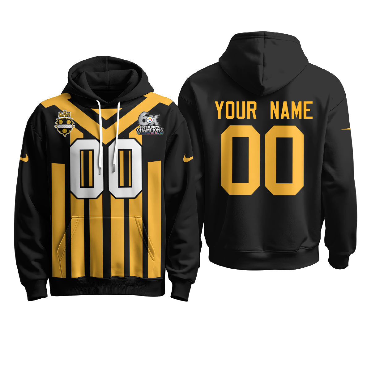 PIT 6X Champs Rivalries Custom Fleece Hoodie - Printed