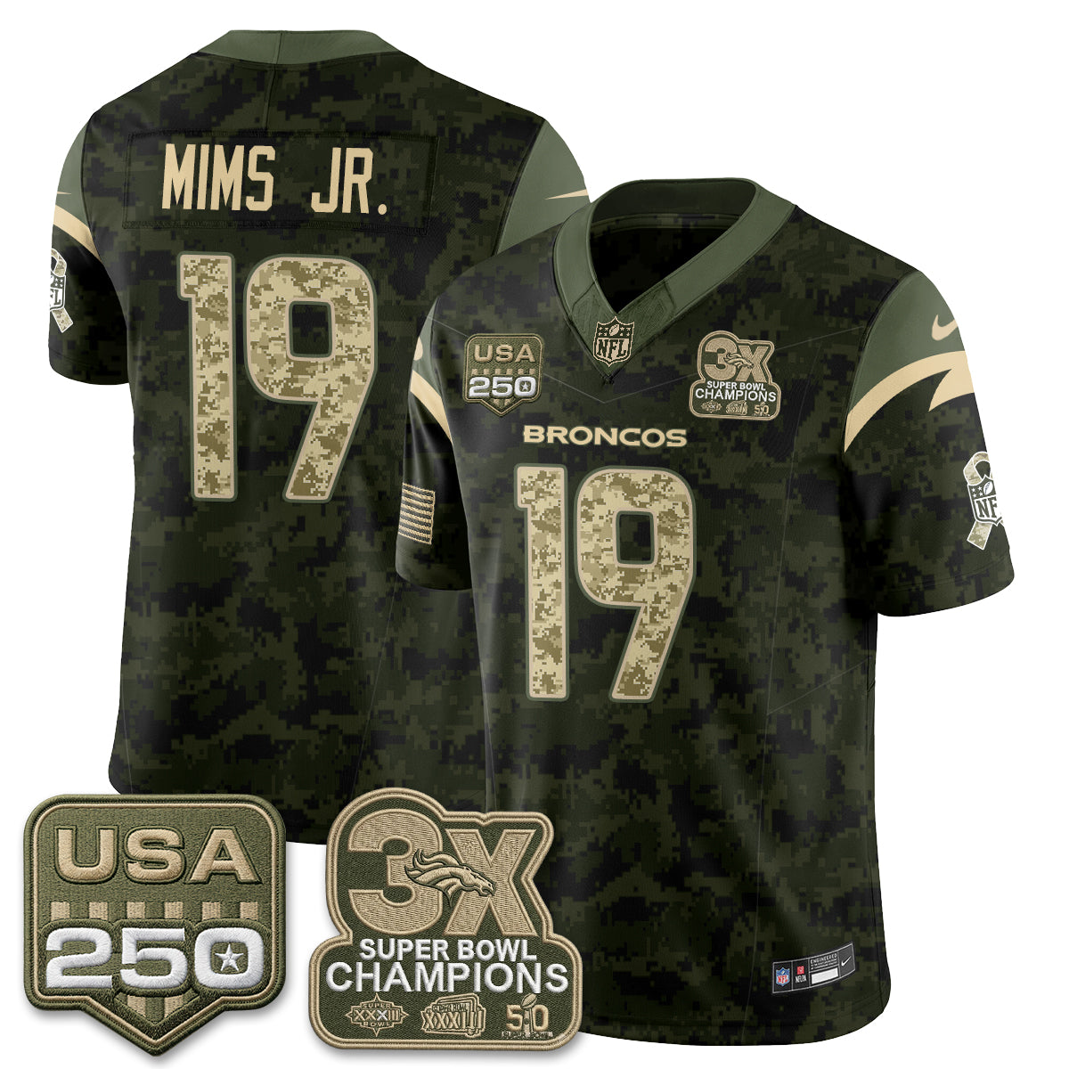 Denver Broncos 2026 Salute to Service Edition Vapor Jersey - Stitched