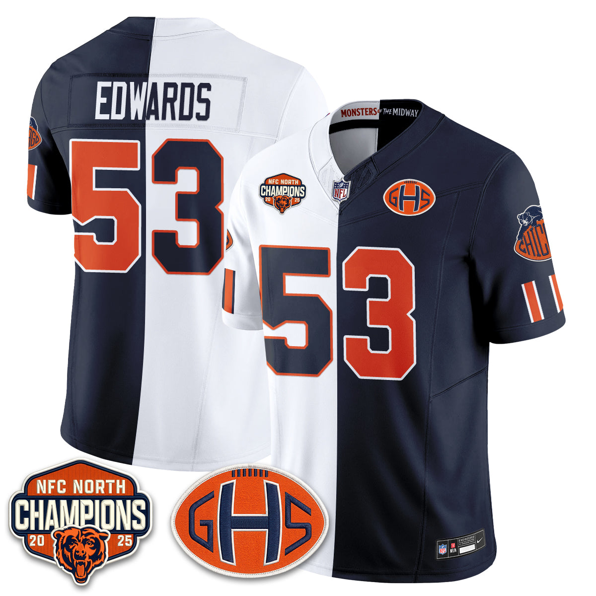 CHI 2026 Rivalries Split Edition Vapor Jersey - Stitched