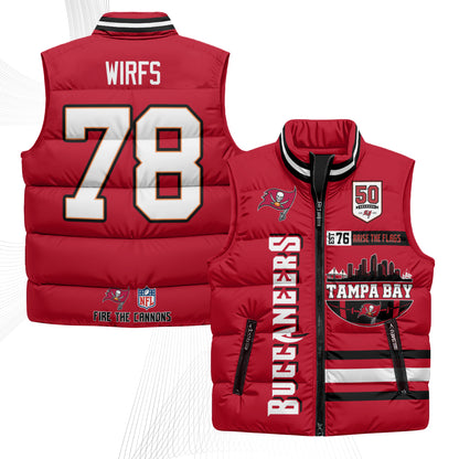 TB "Raise the Flags" Puffer Vest - Printed