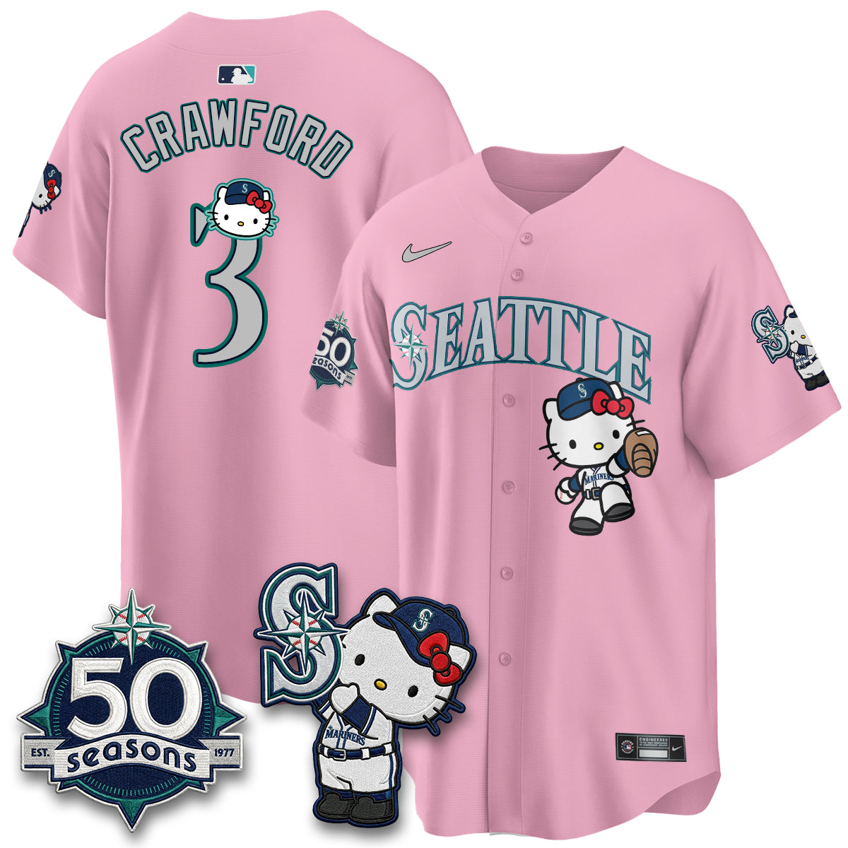 SEA x Meow KT Night Limited Teal Jersey - All Stitched