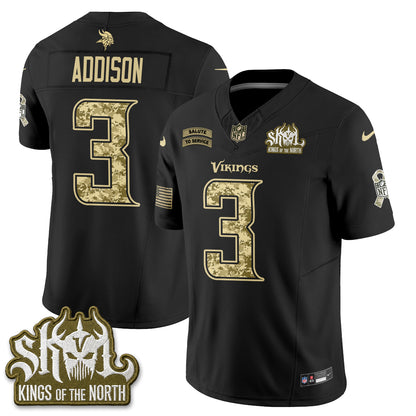 Minnesota Vikings 2026 Salute to Service V2 Vapor Jersey - Stitched