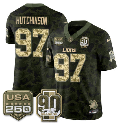 DET 2026 Salute to Service Vapor Jersey - Stitched