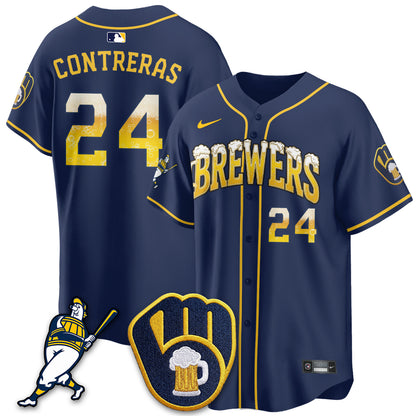 Milwaukee Brewers "Pitcher & Pint" Edition Vapor Limited Jersey - Stitched