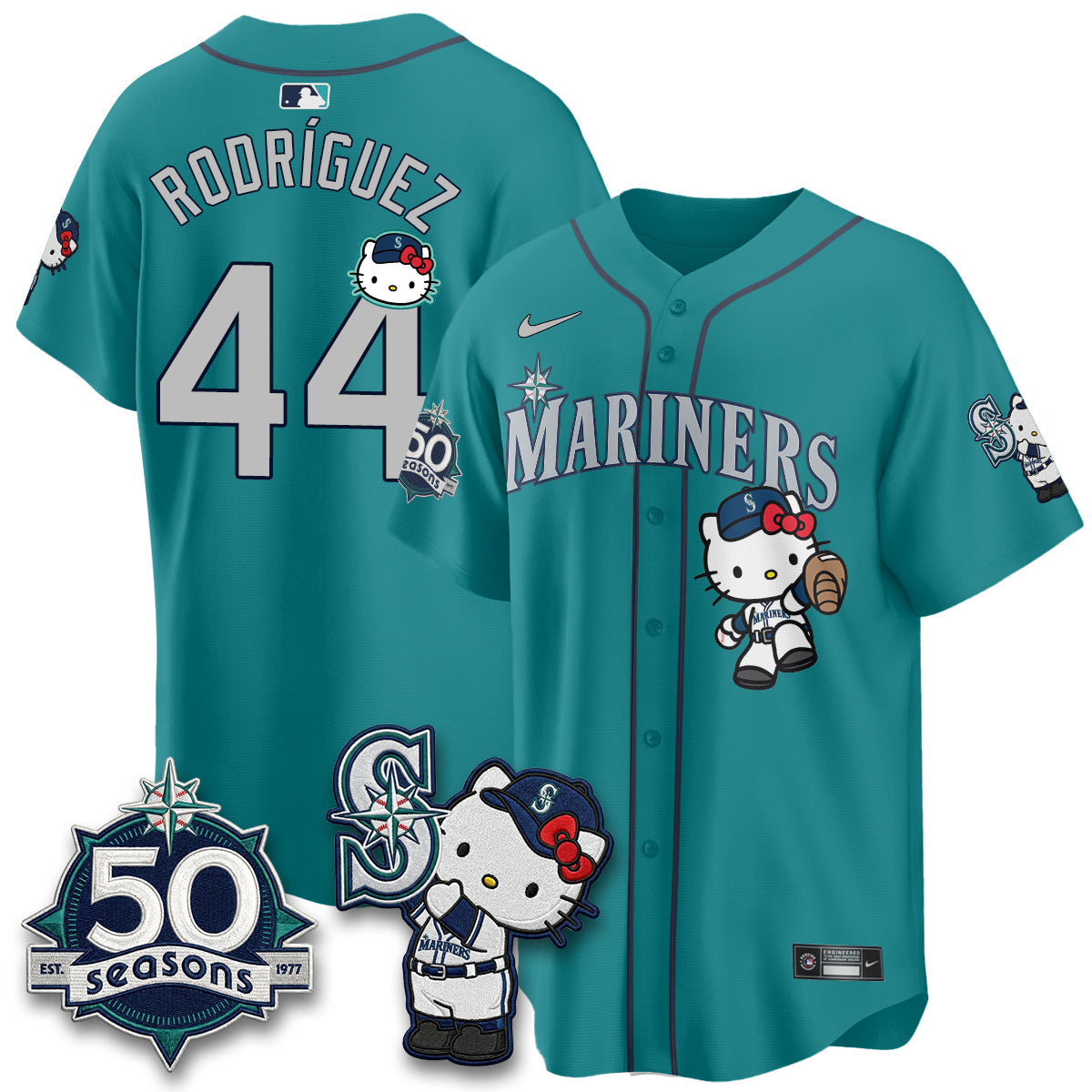 SEA x Meow KT Night Limited Teal Jersey - All Stitched
