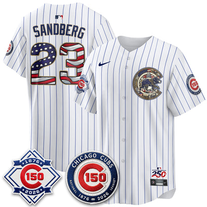 Chicago Cubs 2026 Independence Day USA Vapor Limited Jersey - Stitched