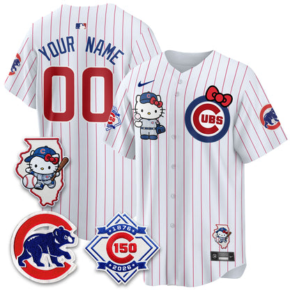 Chicago Cubs x Meow KT Vapor Premier Limited Custom Jersey - All Stitched V2