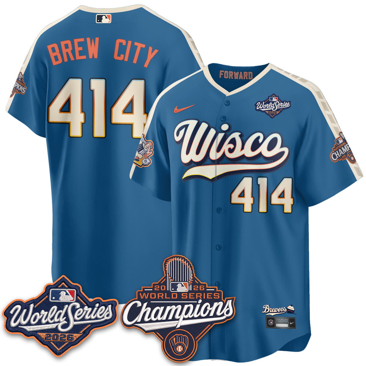MIL 2026 WS Champions Vapor Home Jersey - Stitched (#11)