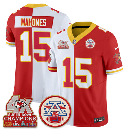 KC Throwback Split Vapor Jersey - Stitched