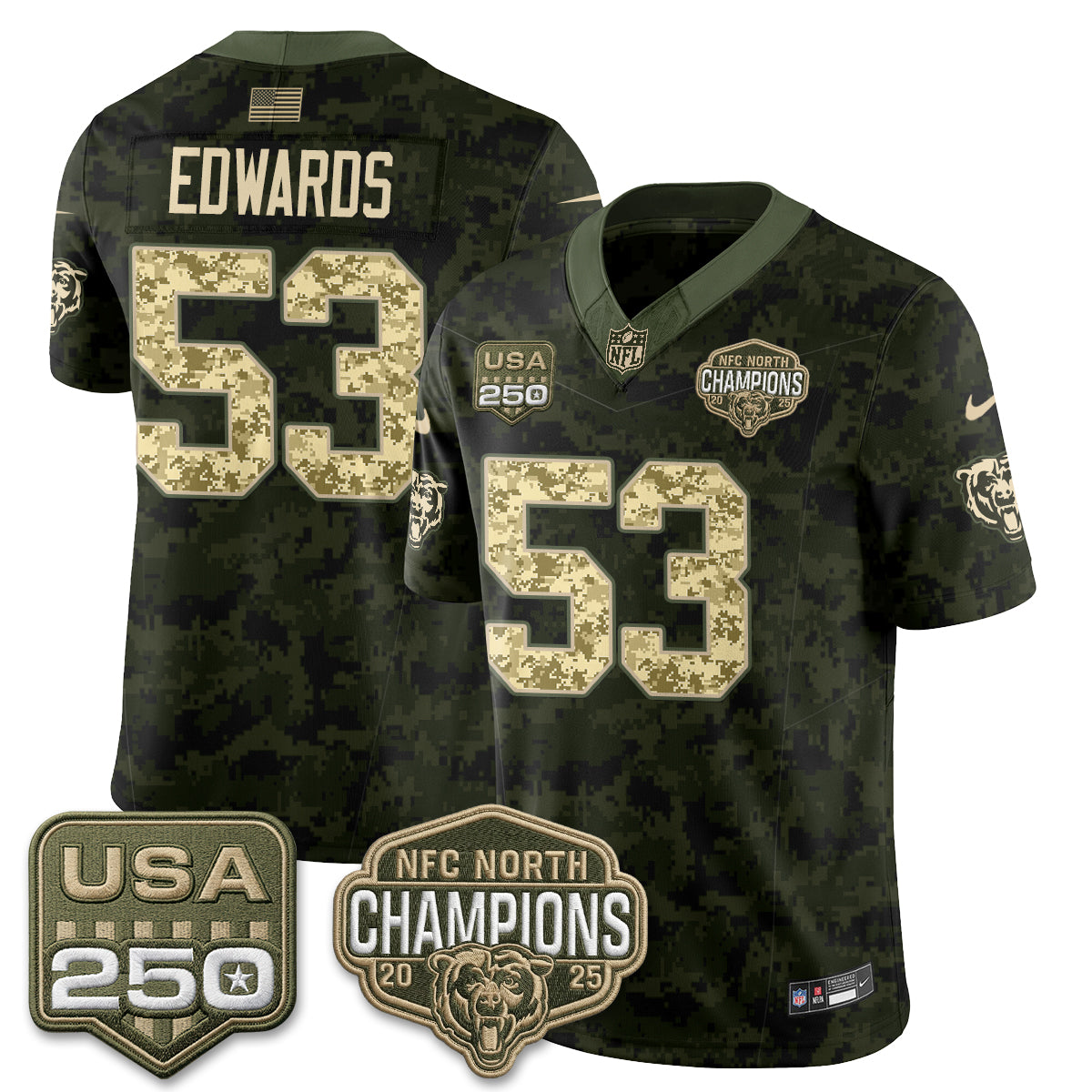 CHI 2026 Salute to Service Edition Vapor Jersey V2 - Stitched