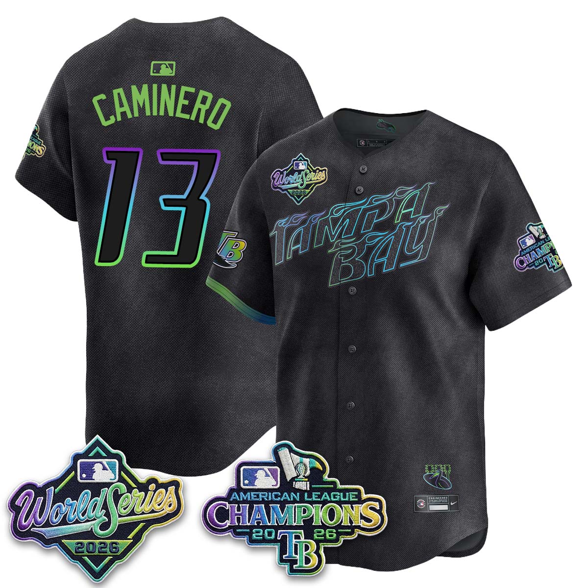 TB WS26 & AL Champions Throwback Jersey - Stitched