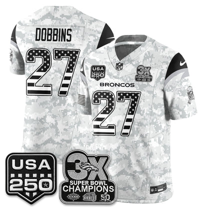Denver Broncos 2026 Salute to Service Edition Vapor Jersey - Stitched