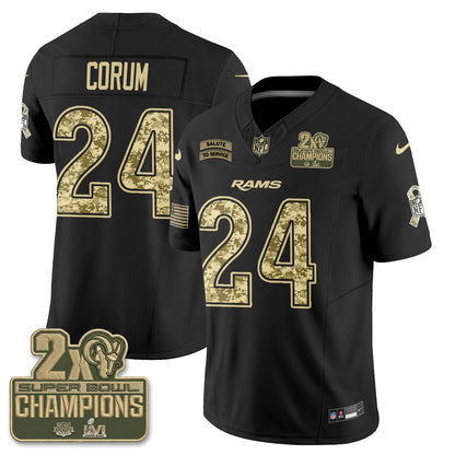 LAR 2026 Salute To Service Vapor Jersey V2- Stitched