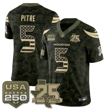 HOU 2026 Salute to Service Edition Vapor Jersey - Stitched