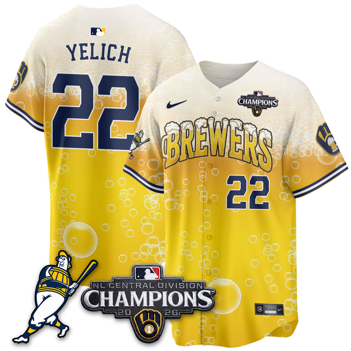 MIL 2026 NL Division Champs Vapor Jersey V2- Stitched