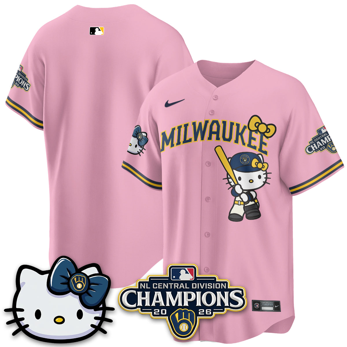 MIL NL Central Champs x Meow KT Vapor Jersey - Stitched