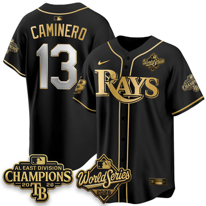 TB 2026 AL Champions Black Gold Edition Vapor Jersey - Stitched (V3)