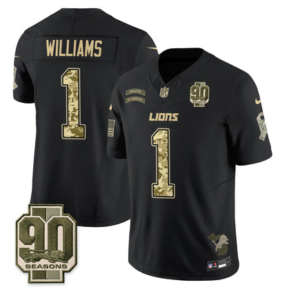 Detroit Lions 2026 Salute to Service Vapor Jersey V2- Stitched