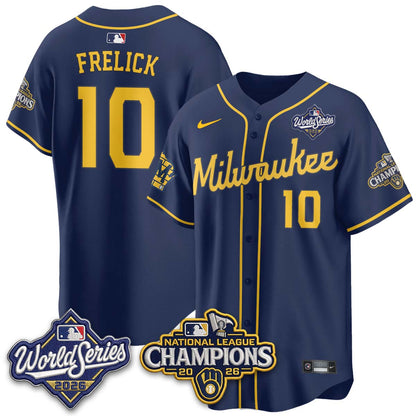Milwaukee Brewers 2026 NL Champions Vapor Jersey - Stitched