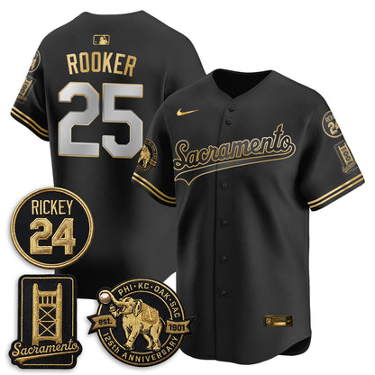 OAK 2026 Alternate Sacramento 125 Years Limited Vapor Gold Edition Jersey - All Stitched