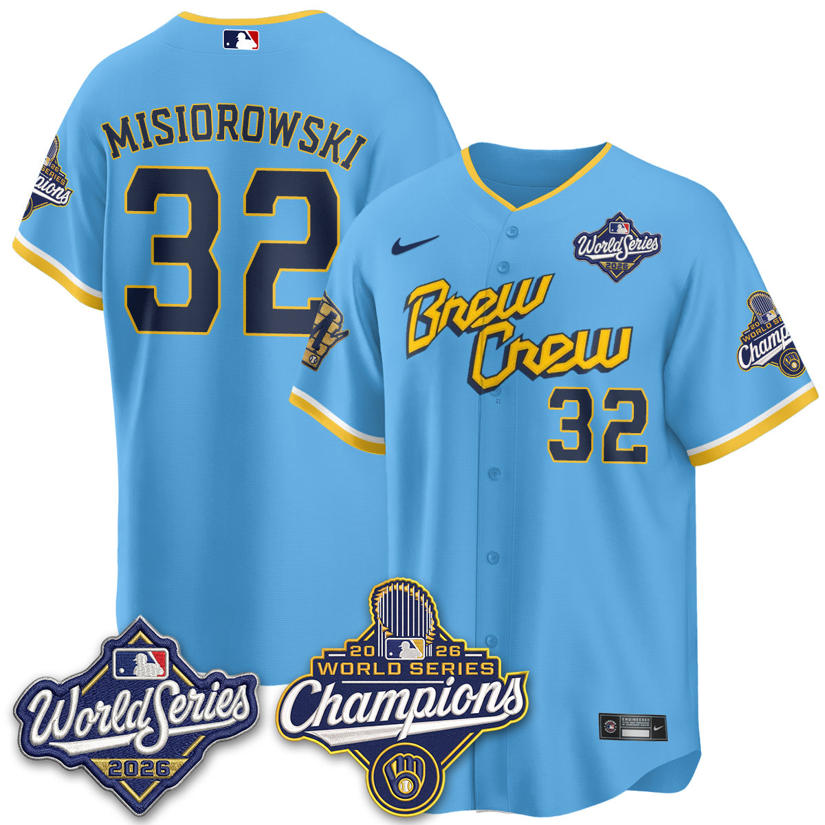 MIL 2026 WS Champions Vapor Home Jersey - Stitched (#11)
