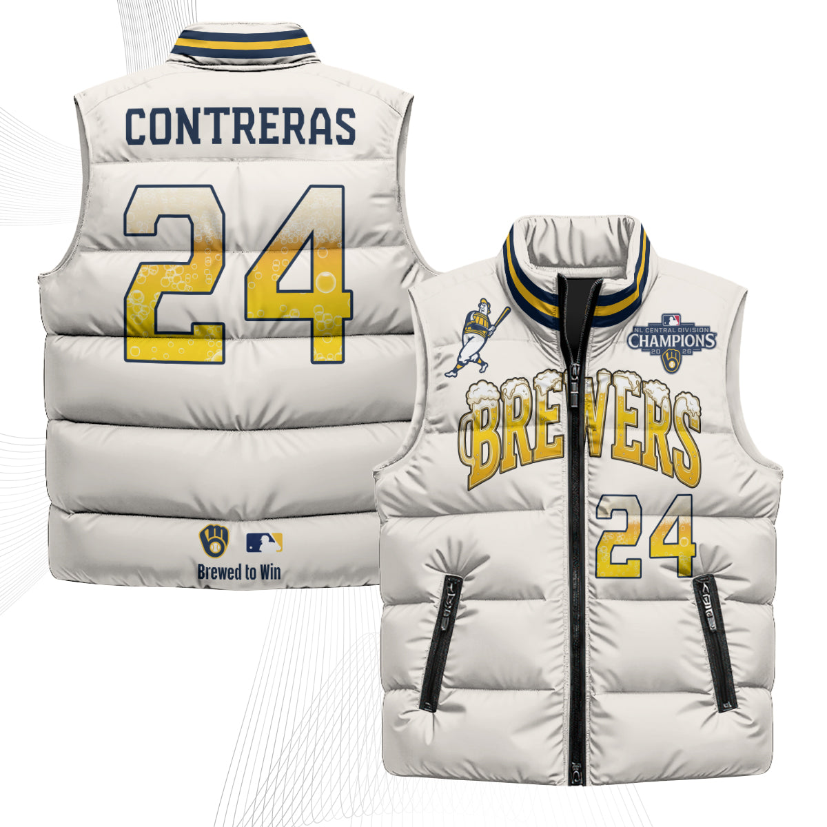 MIL 2026 NL Division Champs Puffer Vest - Printed