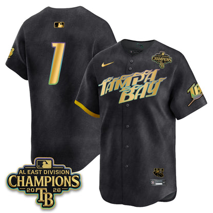 TB 2026 AL East Champs Gold Edition Vapor Jersey - Stitched