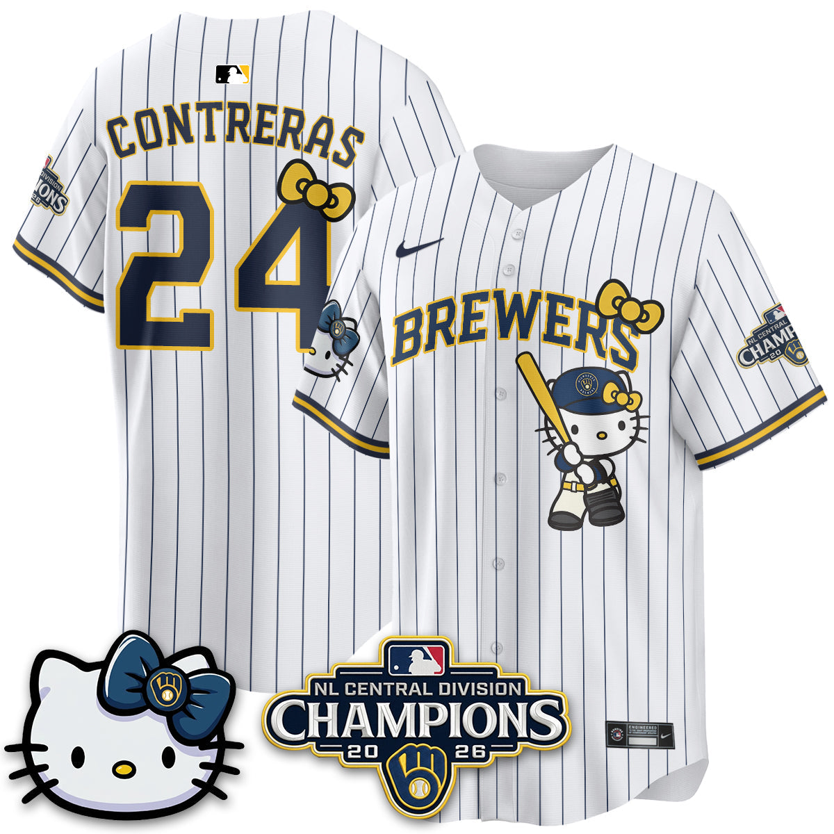 MIL NL Central Champs x Meow KT Vapor Jersey - Stitched